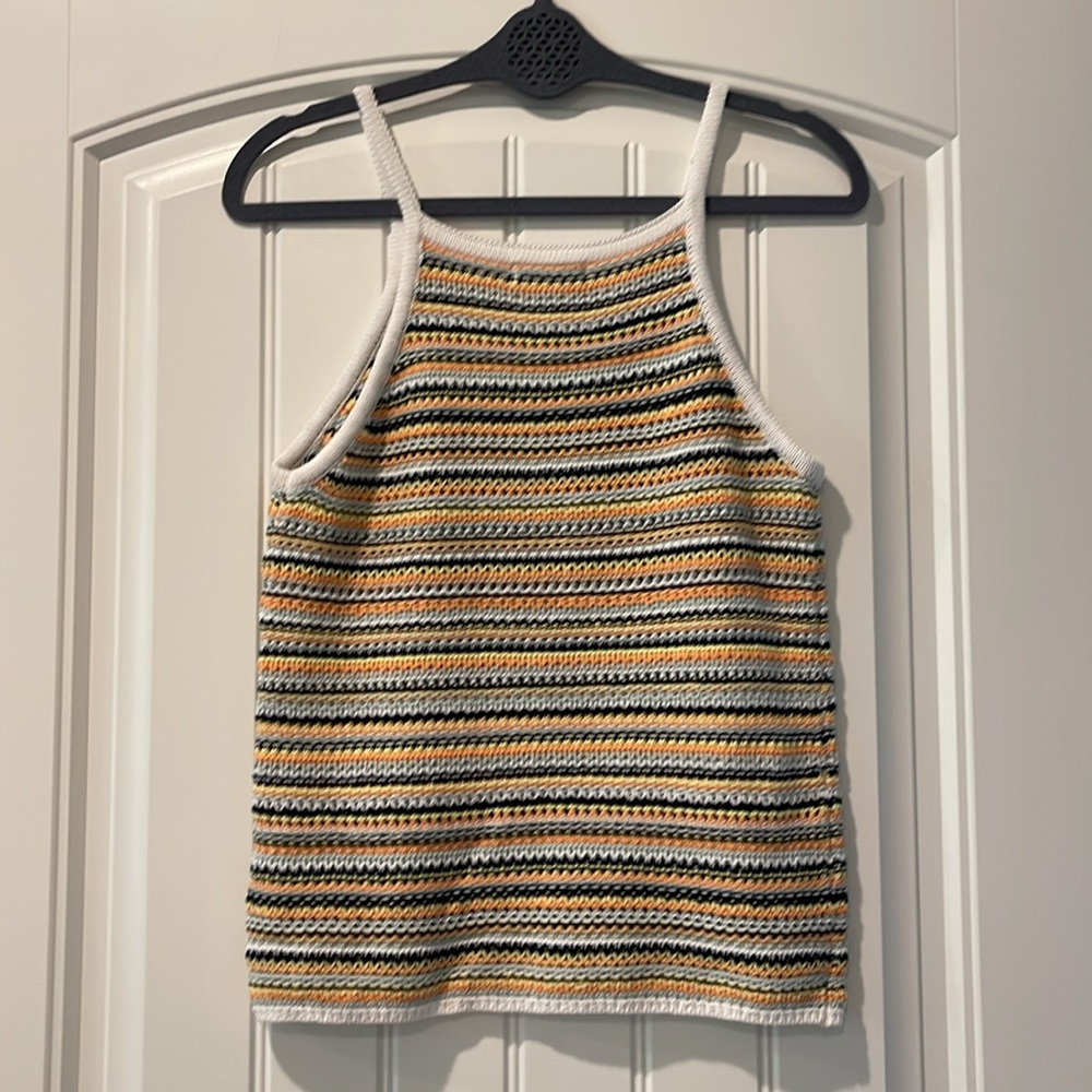 525 America Crochet Halter Tank Top M - Picture 4 of 5